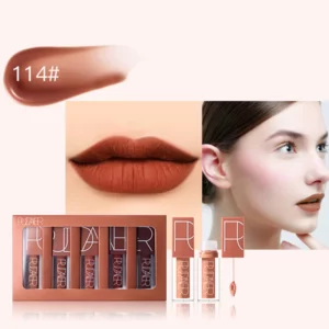 5 Colors Matt Velvet Liquid Lipstick Lipgloss Waterproof Long-Lasting Lip Glaze Lip Makeup Tool Cosmetic Помада Для Губ Rossetto - Image 3