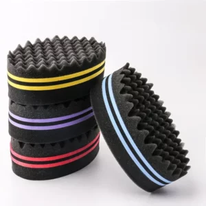Oval Double Sides Magic Twist Hair Brush Sponge Brush For Natural Afro Coil Wave Dread Sponge Brushes Hair Braids Braiding Hair - Image 4