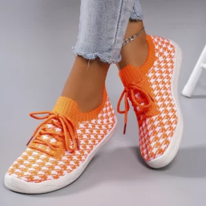 Spring new women's sports shoes, fashionable, breathable, lightweight, non-slip, wear-resistant, casual sports shoes, flat shoes - Image 4