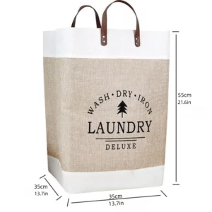 Super Large Foldable Laundry Basket Handle Waterproof Large Cotton Linen Storage Basket Kids Toys Dirty Clothing Orgnizer Bin - Image 5