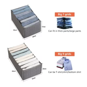 Jeans Pants Storage Box Wardrobe Clothes Organizer Cabinet Drawers Organizer for Underwear Bra Socks T-Shirt Organizers storage - Image 6