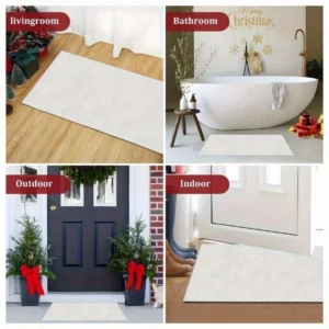 Cute Puppy with Bread Doormat - Anti-Slip, Durable Home Decor Mat for Entrance or Bathroom, Unique Gift, Adorable Design - Image 4
