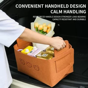 Car Storage Box Women's Trunk Practical Organizing And Folding Multifunctional Storage Tool Inside The Car Storage Box - Image 2