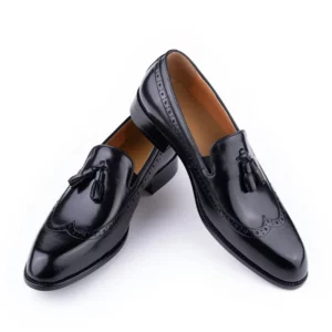 New Style Business Men Loafers Shoes Genuine Cowhide Handmade Sewing Casual Formal Wedding Party Slip on Pointed Dress Shoes Man - Image 5