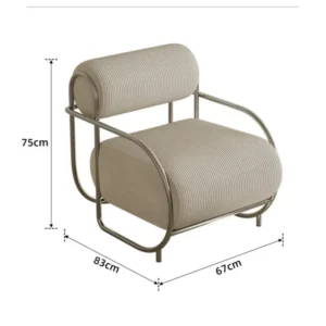 Warming New Fashion Homestay Cafe Armrest Single Sofa Chair Network Red INS Simple Creative Leisure Single Chair Solid Color - Image 6
