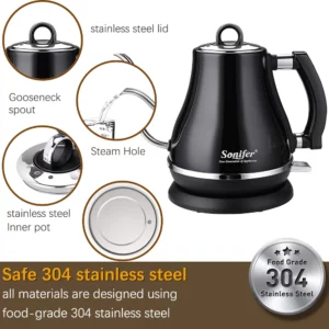 1.2L Gooseneck Electric Kettle Tea Coffee Thermo Pot Appliances Kitchen Smart Kettle Quick Heating Electric Boiling 220V Sonifer - Image 5
