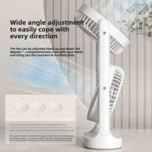 2025 new dual head desktop fan, high wind power air circulation fan, office dormitory double-layer fan - Image 3