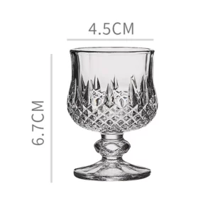 Wine Glasses Set of 6 Diamond Painting Glass Cups European Style Creative Wedding Gifts Home Accessories Transparent Drinkware - Image 5