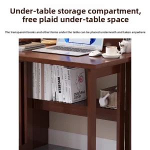 Portable Bamboo Folding Desk for Children Compact Study Table Bedroom Home Office Student Writing - Image 5