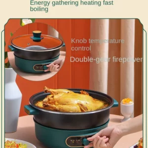 220V 4L / 5L Multi-Cooker Separable Electric Hot Pot and Electric Rice Cooker with Non-Stick Coating Stir-frying Function - Image 5