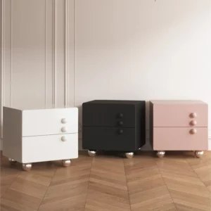 Solid Wood Bedside Table Minimalist Bedroom Storage Cabinet Minimalist Modern Decoration Floor Standing Bedside Small Cabinet - Image 6
