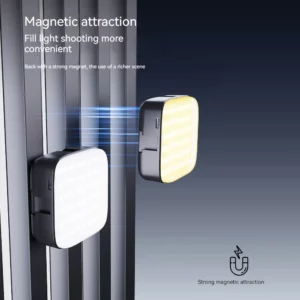 Mini Magnetic RGB Fill Light,Portable Mobile Phone Holder Photography Pocket Light ,Live Broadcast/SLR Selfie/ Vlog Photography - Image 4