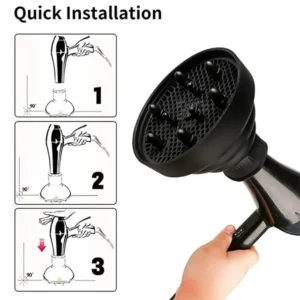 Silicone Hair Styling Tool Accessories Suitable Universal Hair Curl Diffuser Cover Diffuser Disk Hairdryer Curly Drying Blower - Image 5