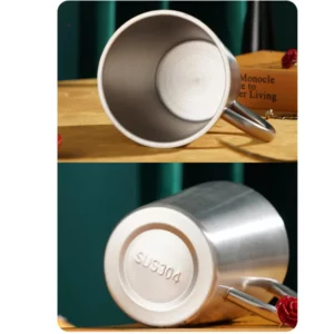 300ml 304 Stainless Steel Double Layer Mugs Coffee Cup Water Cup Heat Insulation Beer Cup Stainless Cup Drinkware - Image 6