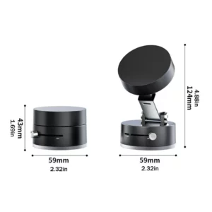 Double Sided Suction Cup Magnetic Phone Holder Lazy Multi-functional Foldable Storage Holder Vacuum Suction Phone Holder - Image 6