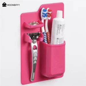 Silicone Toothbrush Toothpaste Holder Rack Cup Storage Bathroom Organizer Mirror Shower Multifunction Bathroom Supplies Tools - Image 6