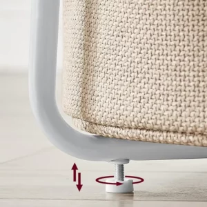 Warming Small Round Side Table Modern Bedside Table With Fabric Basket Living Room Bedroom Bedside Table Several Storage Tables - Image 3