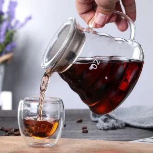 360/600/800ml Heat Resistant Coffee Pot Clear Glass Kettle Sharing Pot with Lids, Pour Over Coffee Espresso Maker Accessories - Image 3
