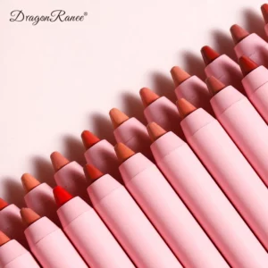 12 Colors Nude Matte Lipstick Pen Lip Liner Pencil Waterproof Long Lasting Lipgloss Plum Pink Plump Lip Stain Korean Cosmetics - Image 5