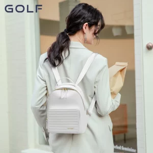 GOLF Backpack Women's Fashion Simple Small Backpack Solid Color Versatile Cute Mini Bag Student Bag Large capacity backpack - Image 5