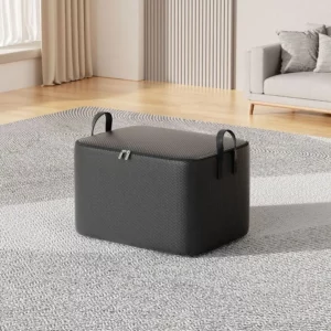 New Weave Storage Bag Foldable Closet Organizer Storage Containers Dust-proof Storage Bags Sorting Storage Box with Handles - Image 5