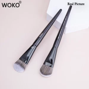 PRO 47 Foundation Brush Broom Foundation Shadow Brush Liquid Cream Blending Blush Angled Professional Makeup Brush Cosmetic Tool - Image 6