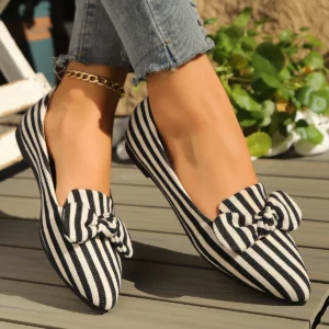 Women Flats Knitted Flat Loafers Shoes Solid Color Round Toe Plus Size Sneakers Women Fashion Outdoor Comfortable Shoes Women - Image 5