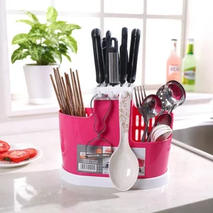 Multifunctional tableware storage rack plastic shelf chopsticks drain rack filter rack creative kitchen tools kitchen tools - Image 2