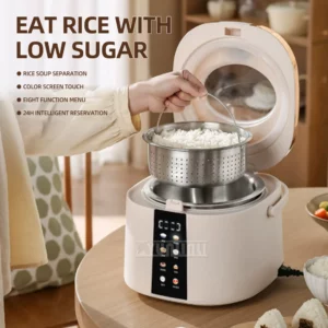 5L Electric Rice Cooker Cocinas De Arroz Intelligent Reservation Steaming Pot Multifunctional Rice Soup Separation - Image 2