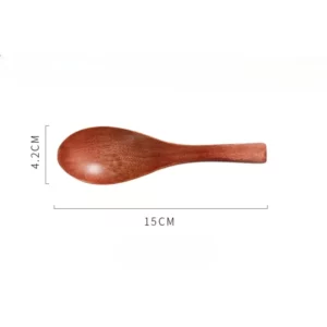 Wooden Spoon Long Handle Short Handle Soup Spoon Korean Kitchen Cooking Japanese Kitchen Utensils Ramen Spoon - Image 6