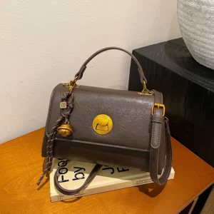 Fashion Women Bag Leather Handbag Vintage Tote Bags Solid Trend Wild Women's Square Shoulder Bag For Ladies - Image 2