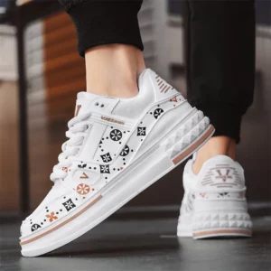 2025 Spring New Men's Shoes Fashion Printed Casual Board Shoes Thick Soles Increase All Comfortable Sports Shoes - Image 3