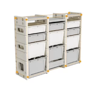Kids Toy Storage Organizer - Large Capacity Multi-Layer Shelf & Bin for Baby Clothes/Toys, Space-Saving Nursery Storage Solution - Image 6