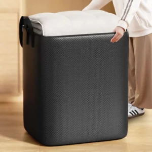 New Weave Storage Bag Foldable Closet Organizer Storage Containers Dust-proof Storage Bags Sorting Storage Box with Handles - Image 3
