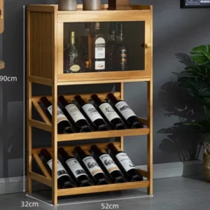 Modern Minimalist Wine Cabinet Display Shelf, Trendy Sideboard for Home Use European-Style Wall-Mounted Living Room Storage Rack - Image 4