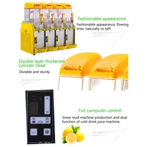 Commercial Slushie Machine Slush Maker Frozen Drink Dispenser Ice-Cool Juice Smoothie Granita Vending Machine - Image 4