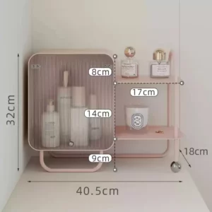 F35 Luxe Desktop Organizer Rack, Multifunctional Makeup Organizer, Multi-Tier Iron Storage Stand, Durable and Stable Storage - Image 6