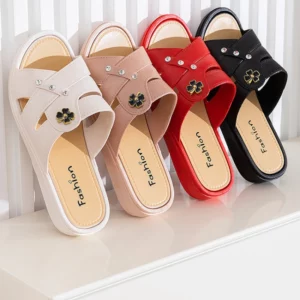 Women Shoes Summer Slippers Women Wear Outside Thick Sole Wedge Heels Fashion Slippers Soft Bottom Mother Shoes Zapatos De Mujer - Image 6
