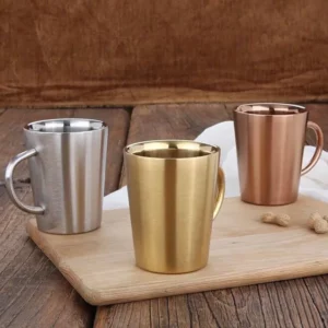 300ml 304 Stainless Steel Double Layer Mugs Coffee Cup Water Cup Heat Insulation Beer Cup Stainless Cup Drinkware - Image 5