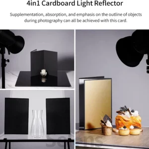 Selens Photography Cardboard Folding Reflector Thick Paper Book Board Reflective for Camera photo Shooting photography props - Image 4