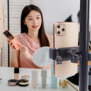 360 Degree Rotating Tripod Phone Holder Mount Stand Microphone Cellphone Support Clip on Type For All Smartphones Live Broadcast - Image 4