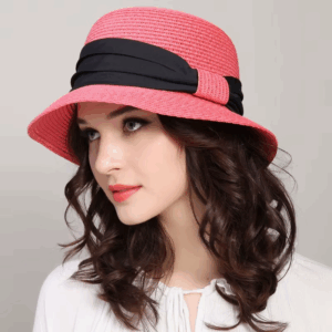 New Arrival Sun Beach Hat Female Summer Sun Cap Foldable Travel Straw Hat Students Travel Folding Hat Girls Travel Hat B-7842 - Image 4