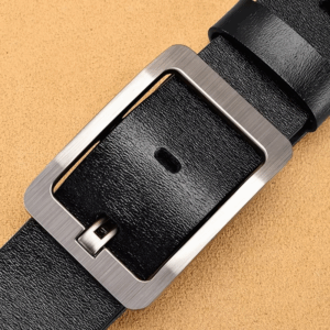 Leather Men's High-quality Buckle Jeans Leather Casual Belt Business Denim Belt Men's Fashion Designer 2025 New - Image 4