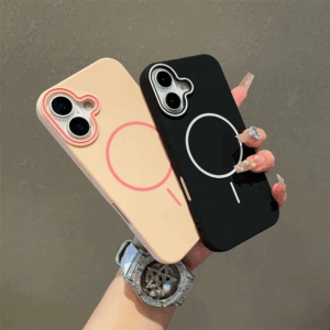 Ultrathin Simple Magsafe Case for iPhone 16 Pro Max 15Pro 14 Plus 13 12 11 Matte Hit Color Lens Wireless Charging Soft TPU Cover - Image 6