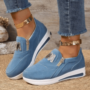 New 2024 Women Platform Side Zipper Casual Vulcanized Shoes Zapatillas Mujer Sapato Plataforma Feminino Sneakers - Image 3