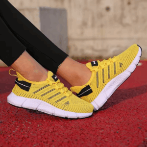Women's Running Shoes Breathable Mesh Fabric Fashionable Sneakers Lightweight Casual Versatile Luxurious Men's Tennis Flat Shoes - Image 2