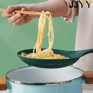 High Temperature Resistant Large Colander, Kitchen Scoop Noodle Strainer Anti-scald Vegetable Skimmer - Image 4