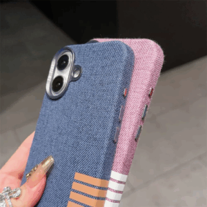Matte Magnetic For Magsafe Wireless Charge Frabic Phone Case for iPhone 16 13 15 Pro Max 12 14 Plus Camera Bumper Linen Cover - Image 3