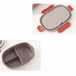 850ml Bento Lunch Box with Water Bottle Spoon Portable Compartment Food Box Leak-proof Microwave Lunch Box for School Office - Image 4