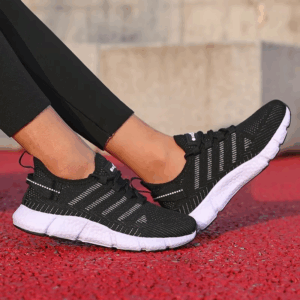 Women's Running Shoes Breathable Mesh Fabric Fashionable Sneakers Lightweight Casual Versatile Luxurious Men's Tennis Flat Shoes - Image 5